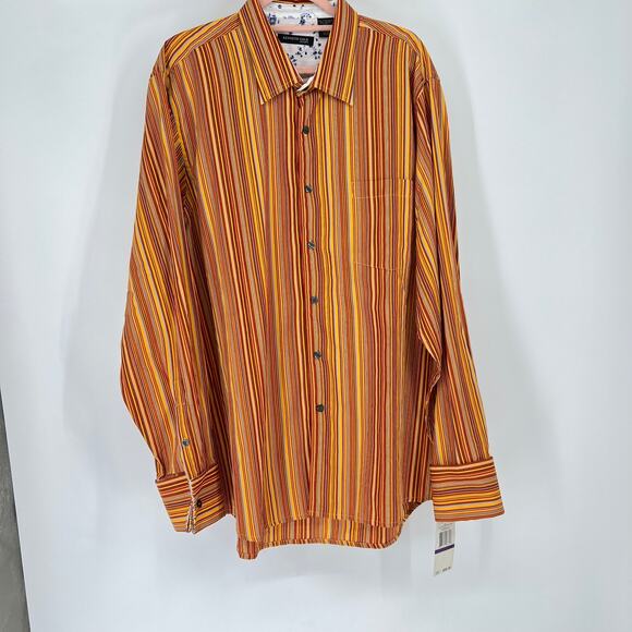KENNETH COLE Men's NWT Contrast French Cuff Dress Shirt XXL - Picture 1 of 10